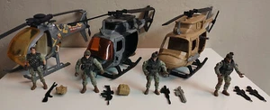 Your Action Hero Mobile Team Military Action Figures w/ Multiple Helicopters #3 - Picture 1 of 12