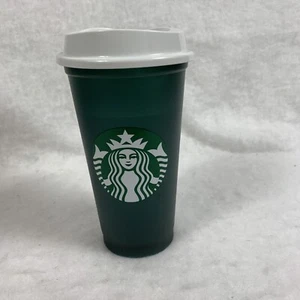 Starbucks Reusable Color Changing 16 Oz Hot Cup W/Lid Red With Hot Liquid. - Bild 1 von 6