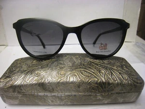 Bio Eyes Eden Eyeglass Frames with Polarized Magnetic Sunglasses Black 54-18-140 - Imagen 1 de 7