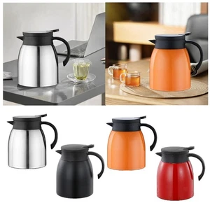 Stainless Steel Thermal Coffee Carafe 1L Vacuum Insulated Pitcher for Tea - Bild 1 von 26