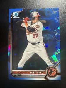 Coby Mayo 2022 Bowman Chrome Blue Sapphire Refractor #BDC-127 - Picture 1 of 2