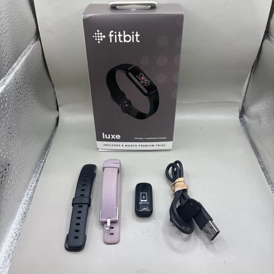 Fitbit Luxe Activity Fitness Tracker BlackHeart Sleep Smart Watch Monitor - Image 1 of 4