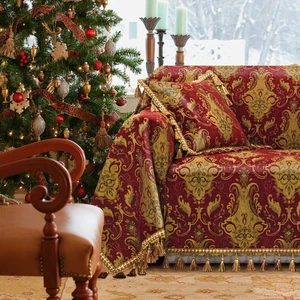 Luxury Sofa Covers, Classic Damask Jacquard Thick Chenille Couch Cover Furnit... - Bild 1 von 7