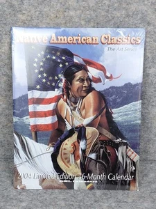 2004 Native American Calendar Classics 16 month HORSES LANDSCAPES PEOPLE - Picture 1 of 15