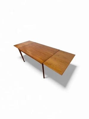 Mesa de comedor vintage danesa moderna Vejle estola extensión teca Foto 1 de 4