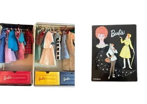 1963 Vintage Mattel BARBIE Double Case W/Boxes NICE Clothes Accessories Clone - Picture 1 of 24