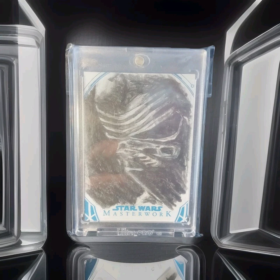 2019 Topps Star Wars Masterwork 1/1 Kylo Ren Sketch Card By Ryan Olsen Art - Image 1 of 3