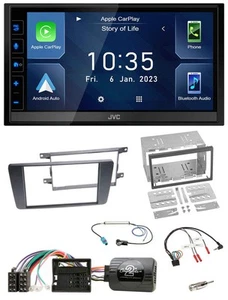 JVC DAB Bluetooth Lenkrad USB 2DIN Autoradio für Skoda Octavia Scout 2004-2009 - Bild 1 von 13