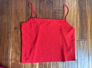 Camicia da donna rossa Topshop taglia 10 nuova senza etichette - Foto 1 di 5