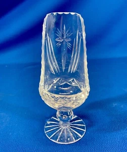 UNUSUAL HOLY WATER FONT TIPPERARY IRISH CRYSTAL PEDESTAL HIGH BACK - Picture 1 of 5