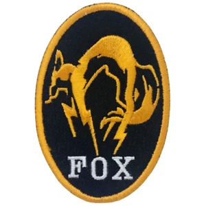 Parche Bordado Metal Gear Sólido Kojima Foxhound Hierro sobre Costura - Borde Amarillo - Imagen 1 de 2