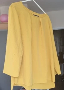 Yellow Ladies Blouse used condition medium - Picture 1 of 8