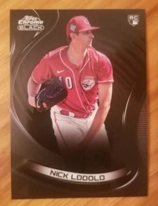 Nick Lodolo RC 2022 Topps Chrome Black Rookie Baseball Card - Picture 1 of 2