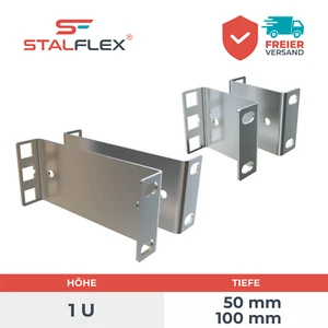 Vertiefungs-/Verlängerungswinkel 50, 100mm für Server-/Netzwerkschienen RACK 1U - Bild 1 von 15