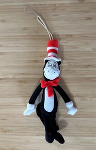 Vintage 2003 Dr. Seuss die Katze im Hut Film Weihnachtsschmuck Plüschtier XMas - Bild 1 von 9