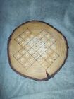 Cedar Wooden Solitaire Traditional Board Game with 33 Marbles