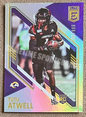 Tutu Atwell 2021 Panini Elite Rookie #131 /999 Los Angeles Chargers Numbered RC - Image 1 of 2