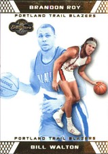 2007-08 Topps Co-Signers Gold Blue Card #47A Bill Walton/Brandon Roy/89