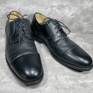 Belvedere Studio Duke Black Leather Lace Up Oxford Shoes Men's Size 13 D - Picture 1 of 14
