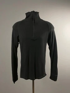 Devold Spirit Black Merino Wool Zip Up Men Termo Base Pullover Top Sweater Gr. M - Bild 1 von 9