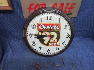 Vintage Oertel's 92 Beer Clock Bakelite Advertising Antique Louisville Ky.