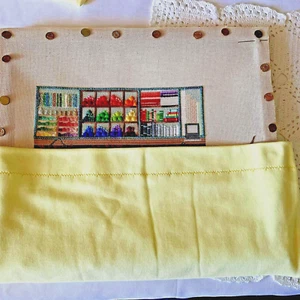 Cubiertas para barras de estiramiento de aguja 2 piezas amarillo ajuste hasta 16" - Imagen 1 de 4
