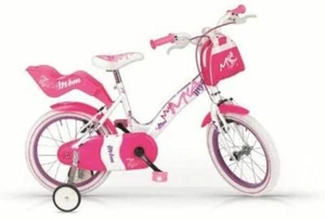 BICI MBM 312 MYA BICICLETTA KIDS BAMBINA 12" 1SPEED BIANCA ACCIAIO CON ROTELLE - Foto 1 di 1