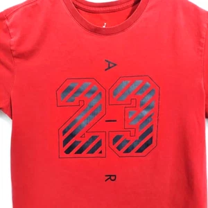 T-shirt uomo Nike Dri Fit Nike Air rossa manica corta 23 loghi Chicago Bulls - Foto 1 di 6
