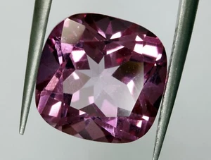 Zafiro rosa real 100 % natural sin calefacción 12,2 x 12 mm 8,5 quilates radiante C #1178 - Imagen 1 de 5