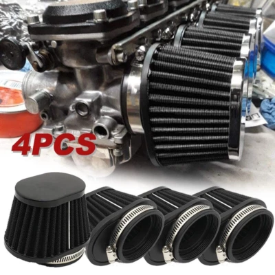 4x For Suzuki GSXR1100 GSXR750 GSX600F Air Intake Filter Cleaner Pod 51mm New - Image 1 of 4