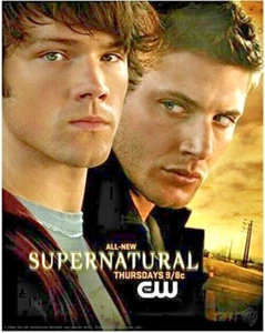 SUPERNATURAL Jared Padalecki & Jensen Ackles 11x14 Hartplastik Foto - Bild 1 von 4