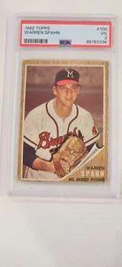 1962 Topps Warren Spahn PSA 3 - Bild 1 von 2