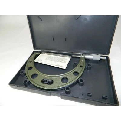 Mitutoyo 103-182 Outside Micrometer, Carbide 5-6"/.001" In Original Case - Image 1 of 4