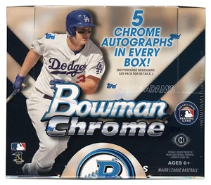 2015 Bowman Chrome JUMBO BOX Baseball - Factory Sealed - IN HAND - 5 Autos! - Picture 1 of 3
