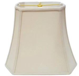 Classic Beige Shantung Cut-Corner Lamp Shade 10" high NWT Royal Designs - Picture 1 of 3