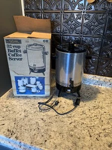 De colección Empire Supreme automática eléctrica 32 tazas cafetera servidor buffet fiesta - Imagen 1 de 4