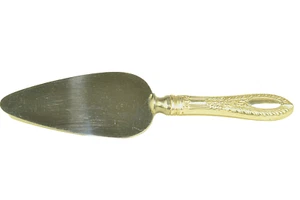 VINTAGE MANCHESTER GADROONETTE STERLING SILVER HANDLE CHEESE SERVER NO MONO - Picture 1 of 5