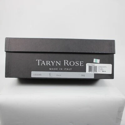 Taryn Rose Legend Nappa Sz 39.5 M Black Zip Up Leather 2" Heel Tassel Boots - Image 1 of 4