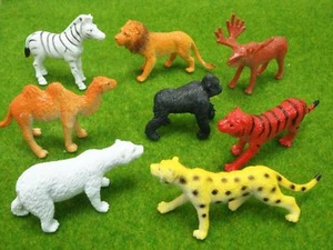Wildtierfiguren für Modelleisenbahn Eisenbahnanlage Zoo Zirkus Park Maßstab 1:43 O - Bild 1 von 3