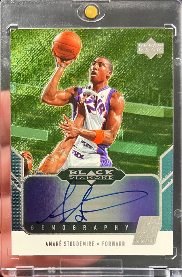2004-05 Upper Deck Black Diamond Amare Stoudemire Gemography On Card Auto - Image 1 of 1