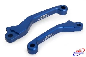 AS3 PERFORMANCE REPLACEMENT FRONT BRAKE & CLUTCH FLEXI PIVOT LEVERS BLUE - Picture 1 of 1