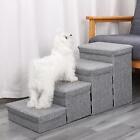 Dog Stairs Ladder Foldable for High Bed Pet Cat Stair for Large Small Dogs
