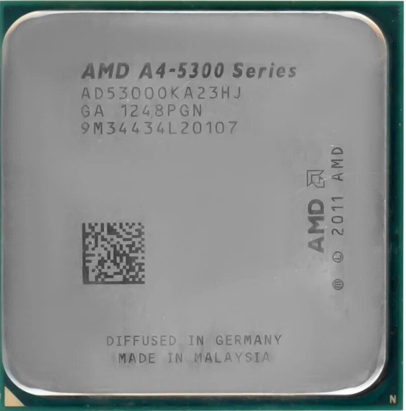 Processor CPU AMD A4-SERIES A4-5300 AD5300OKA23HJ 3.4GHZ Socket AM2 64-BIT - Image 1 of 2