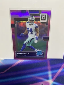 2022 Panini Donruss Optic Sam Williams Rated Rookie Pink Dallas Cowboys #269 Q - Picture 1 of 3