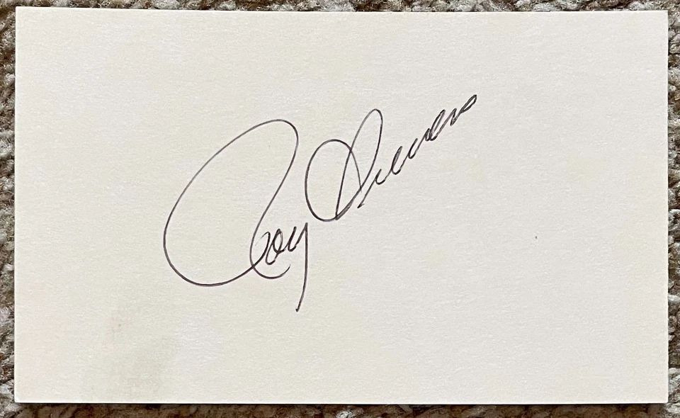 Roy Sievers signed card - Senators Browns debut 1949 - Image 1 of 1