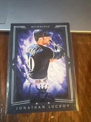 JONATHAN LUCROY 2015 Panini Diamond Kings Blue Framed #'d /99 Milwaukee Brewers - Image 1 of 4