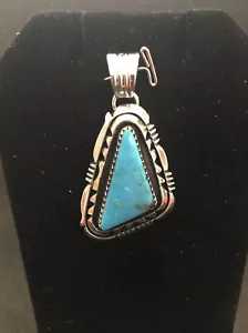 Colgante Turquesa Denetdale Plata de Ley Navajo Firmado PD2021 - Imagen 1 de 5