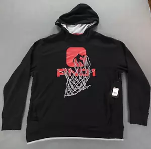 And1 Hoodie Sweatshirt Graphic Basketball Black Men's Pullover Size 2XL - Picture 1 of 22
