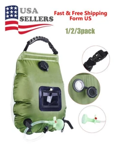 Solar Shower Bag 5 gallons/20L Solar Heating Camping Shower Bag for Camping - Picture 1 of 10