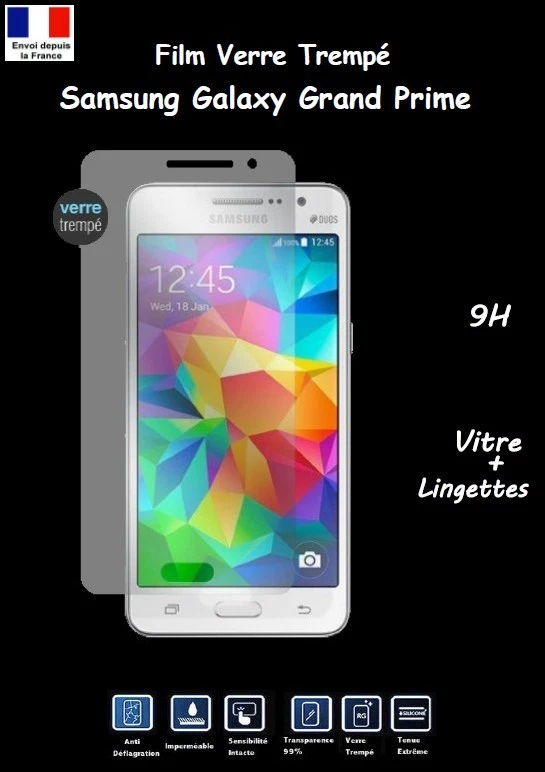 Film Vitre 9H Protection Ecran Verre Trempé Samsung Galaxy Grand Prime G530F - Photo 1/1